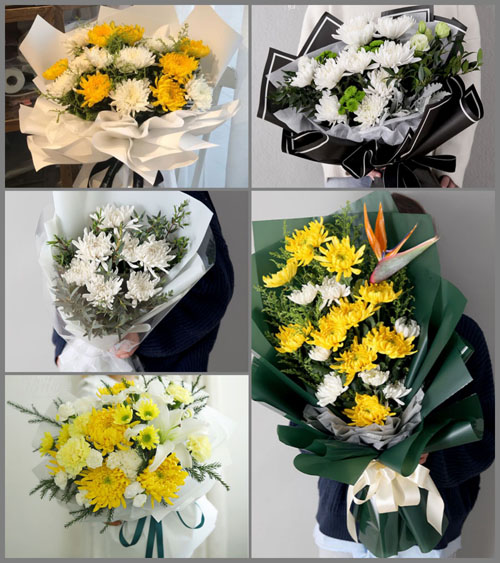 湖北恩施州来凤县百福司镇岩坝子村白事花束代送